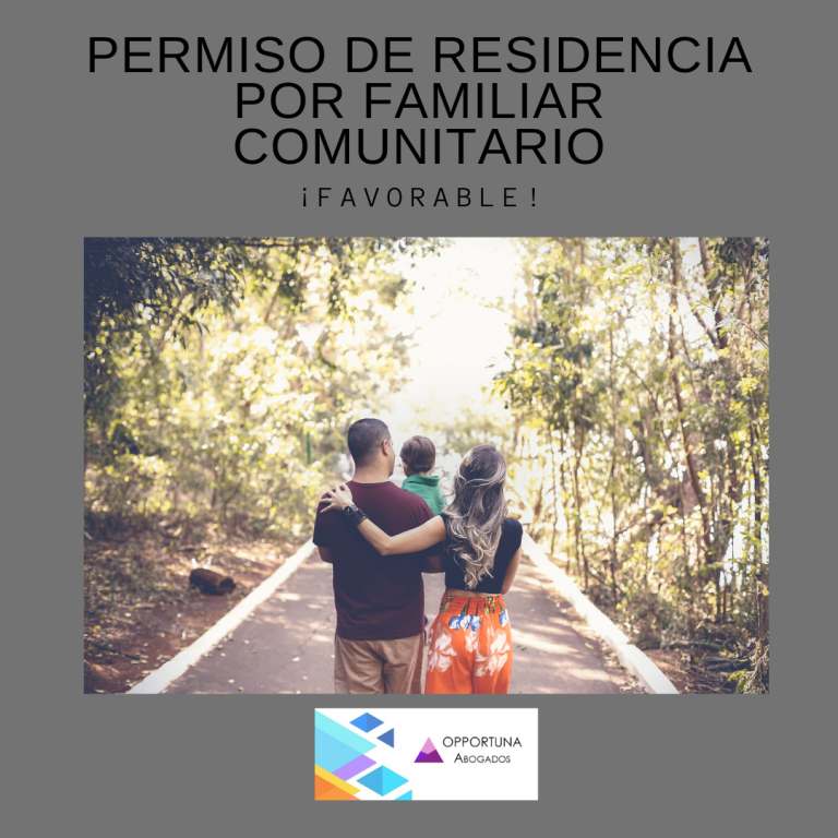 Permiso de residencia por familiar de comunitario