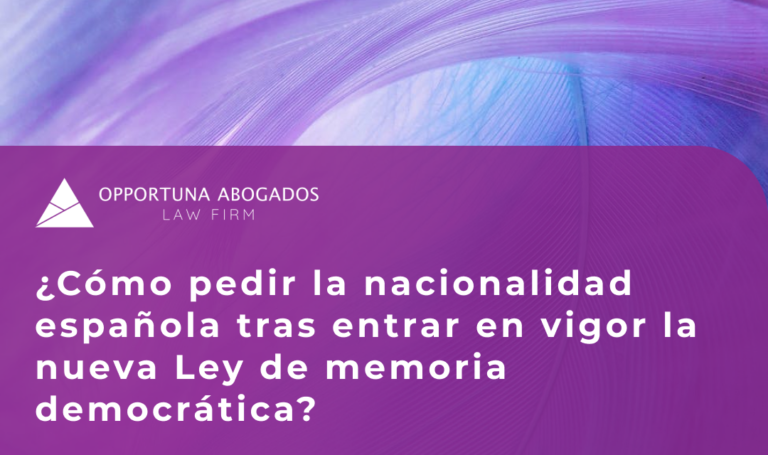 ¿Cómo pedir la nacionalidad española tras entrar en vigor la nueva Ley de memoria democrática?